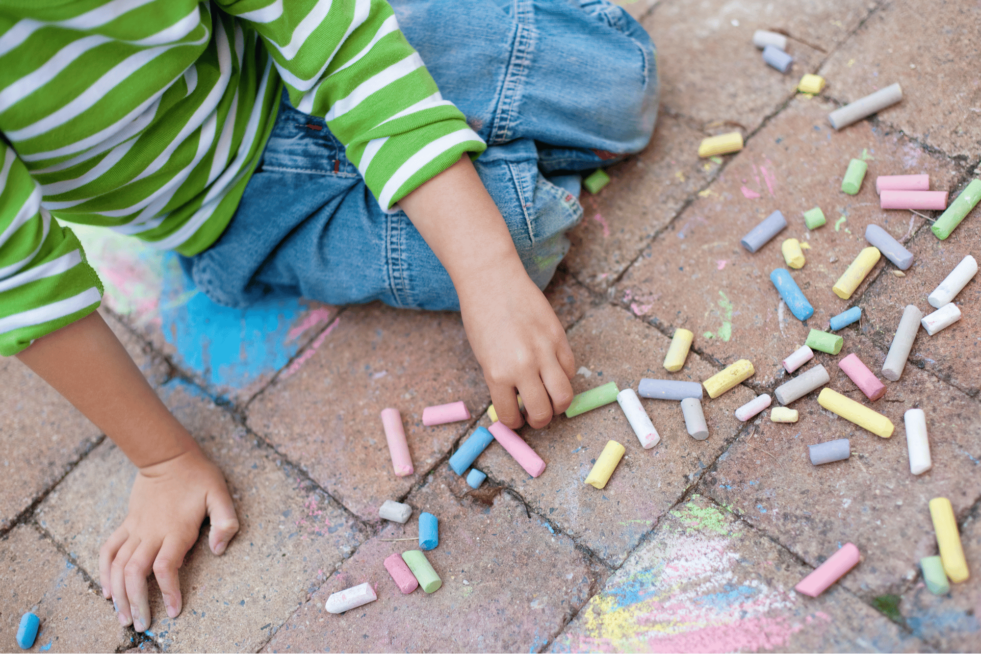 Remove Chalk + Crayon Marks from Pavers