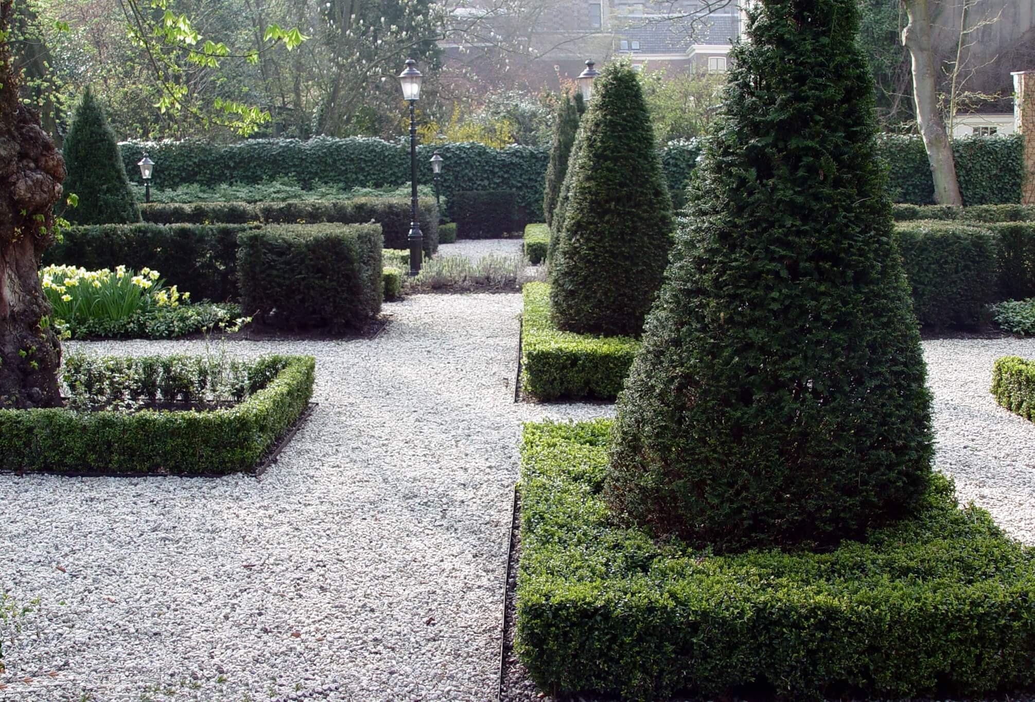 A classic French-style parterre garden