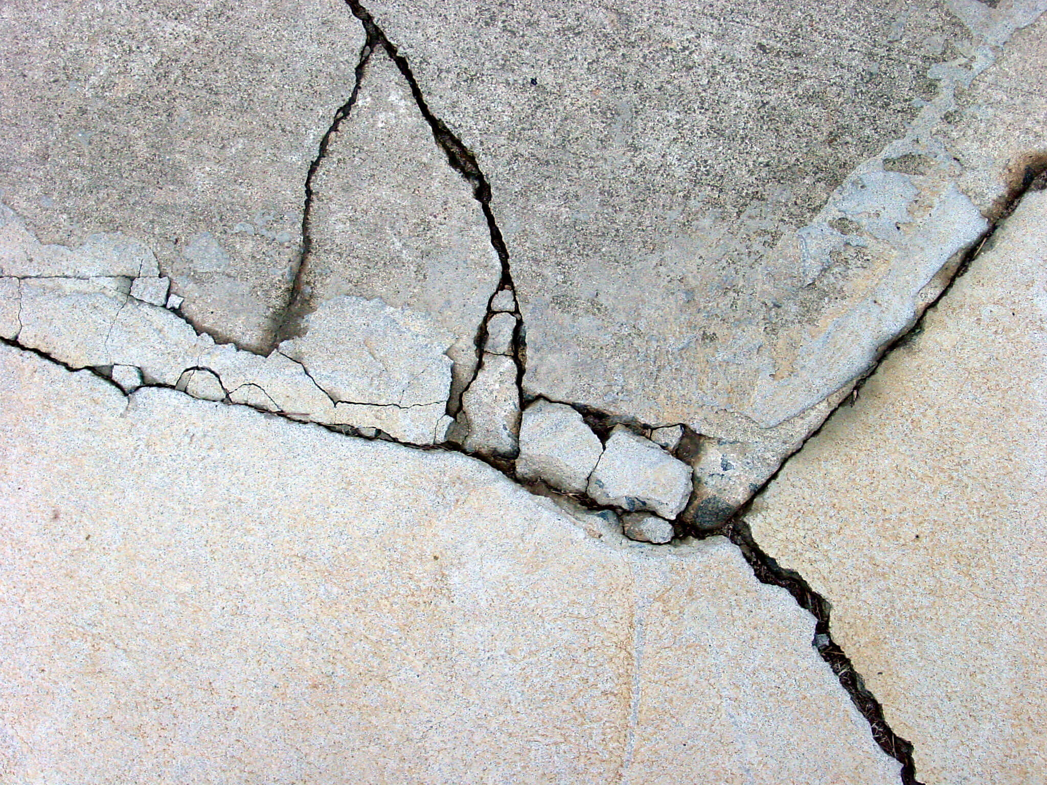 cracked concrete