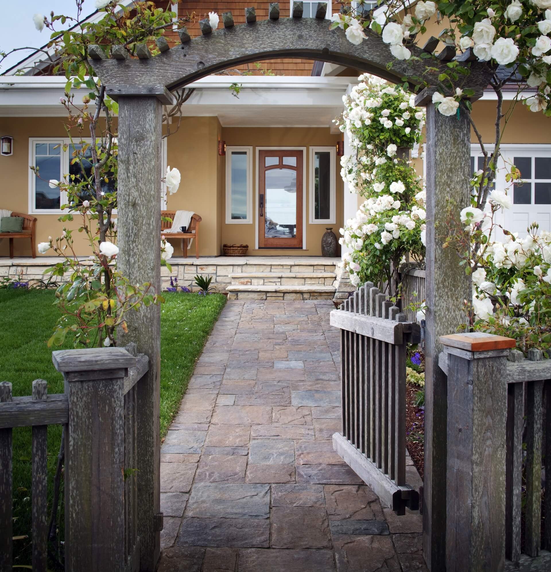 paving stone walkway