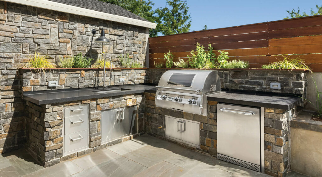 retaining wall kitchen